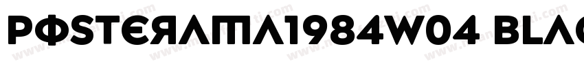 posterama1984w04 black字体转换